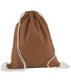 W160/WM160 Organic Cotton In Conversion Gymsac Terracotta colour image